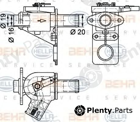  BEHR part 9XL351328-181 (9XL351328181) Control Valve, coolant