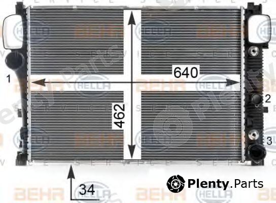  BEHR part 8MK376700-614 (8MK376700614) Radiator, engine cooling