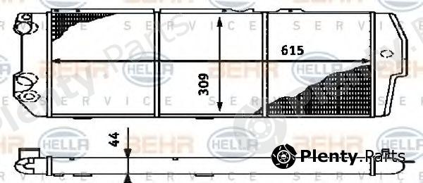  BEHR part 8MK376714-581 (8MK376714581) Radiator, engine cooling
