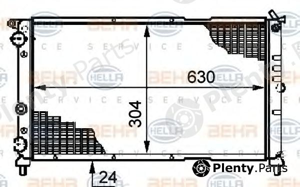  BEHR part 8MK376717-311 (8MK376717311) Radiator, engine cooling