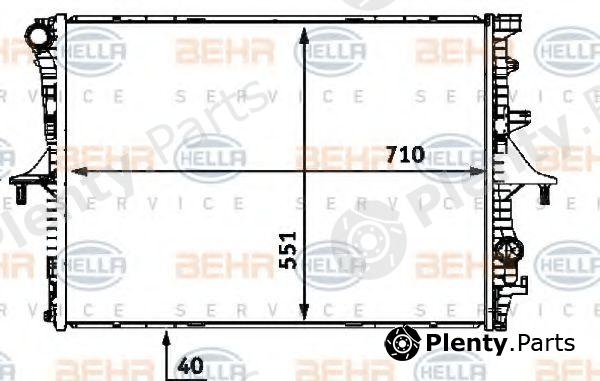  BEHR part 8MK376719-004 (8MK376719004) Radiator, engine cooling