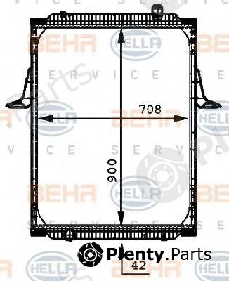  BEHR part 8MK376721-641 (8MK376721641) Radiator, engine cooling