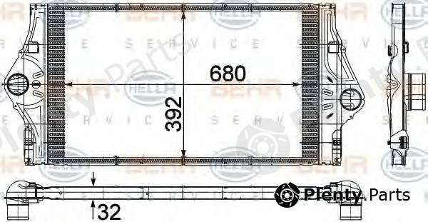  BEHR part 8ML376723-221 (8ML376723221) Intercooler, charger