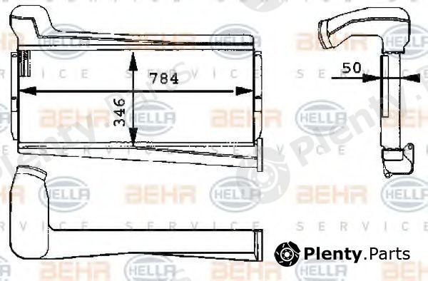  BEHR part 8ML376723-631 (8ML376723631) Intercooler, charger