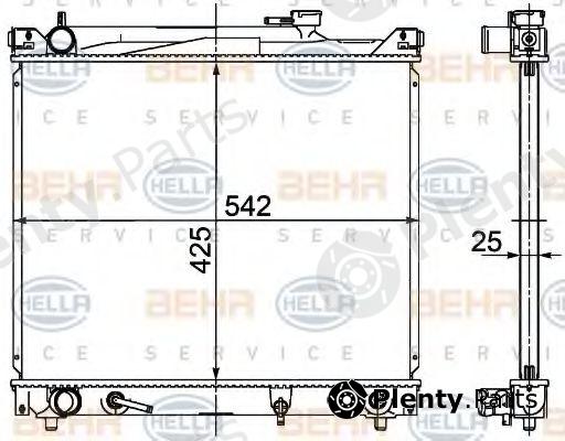  BEHR part 8MK376726-471 (8MK376726471) Radiator, engine cooling