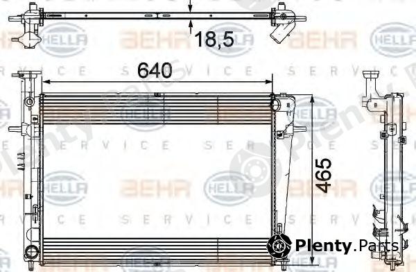  BEHR part 8MK376745-611 (8MK376745611) Radiator, engine cooling