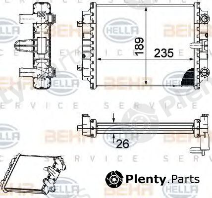  BEHR part 8MK376745-661 (8MK376745661) Radiator, engine cooling