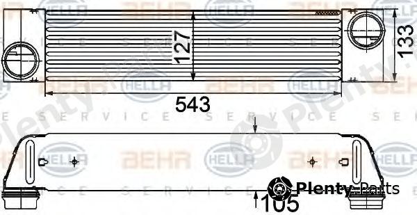  BEHR part 8ML376746-501 (8ML376746501) Intercooler, charger