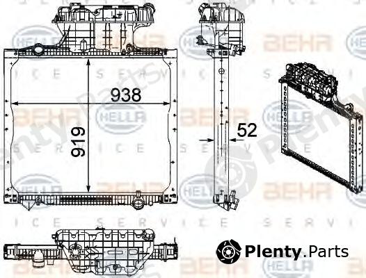  BEHR part 8MK376756-021 (8MK376756021) Radiator, engine cooling