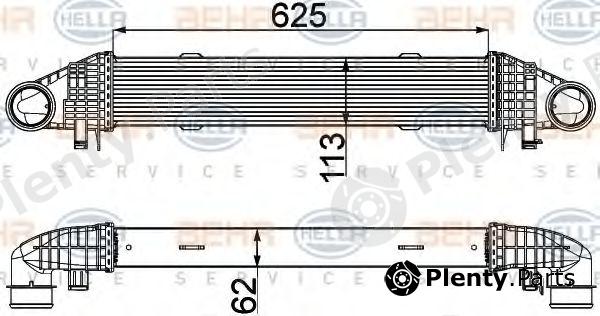  BEHR part 8ML376777-121 (8ML376777121) Intercooler, charger