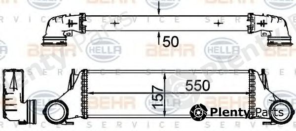  BEHR part 8ML376777-241 (8ML376777241) Intercooler, charger