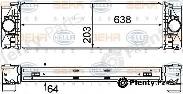  BEHR part 8ML376777-404 (8ML376777404) Intercooler, charger