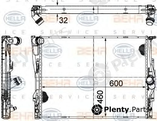  BEHR part 8MK376782-071 (8MK376782071) Radiator, engine cooling