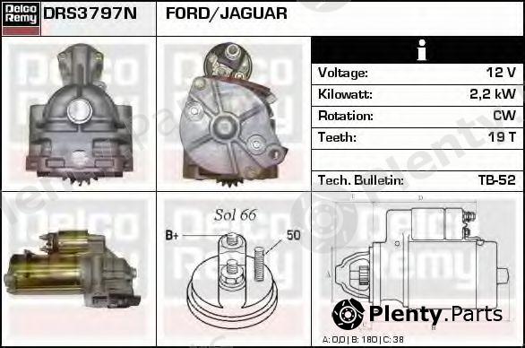  DELCO REMY part DRS3797N Starter