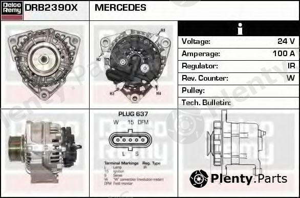  DELCO REMY part DRB2390X Alternator