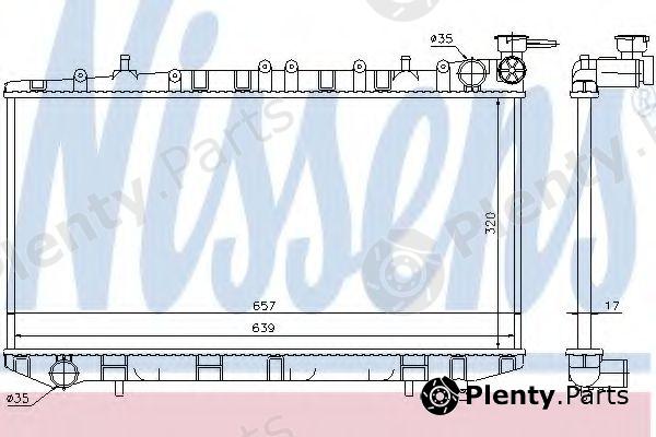  NISSENS part 62961 Radiator, engine cooling