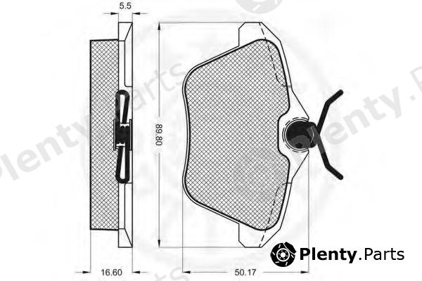  OPTIMAL part 10055 Brake Pad Set, disc brake