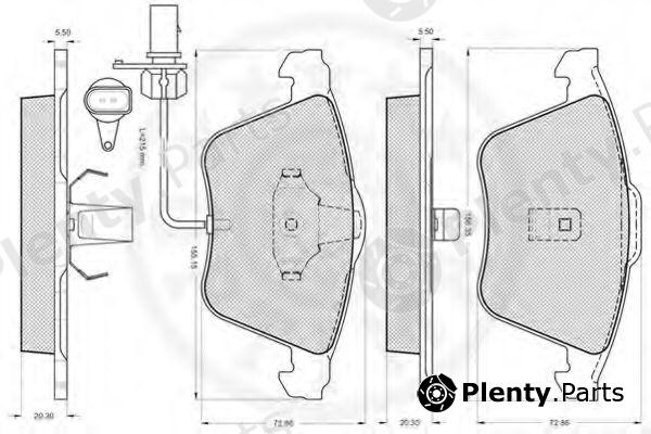  OPTIMAL part 12128 Brake Pad Set, disc brake