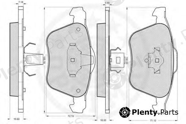  OPTIMAL part 12142 Brake Pad Set, disc brake