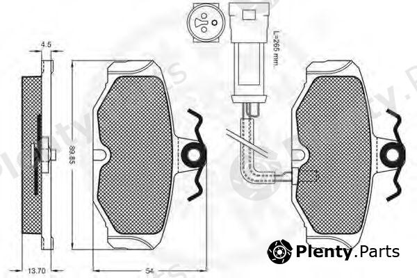  OPTIMAL part 9422 Brake Pad Set, disc brake