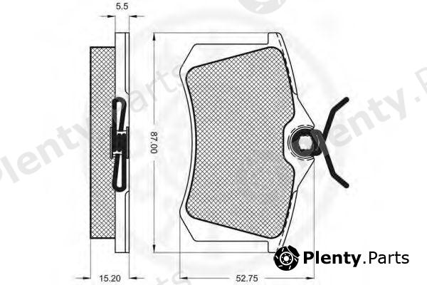  OPTIMAL part 9548 Brake Pad Set, disc brake