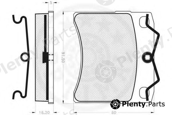  OPTIMAL part 9760 Brake Pad Set, disc brake