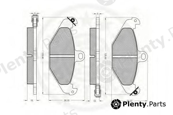  OPTIMAL part 9935 Brake Pad Set, disc brake