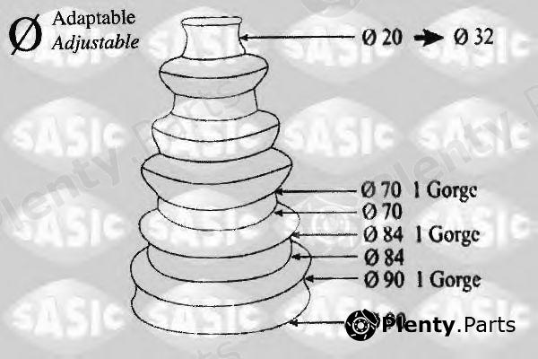  SASIC part 1900001 Bellow Set, drive shaft