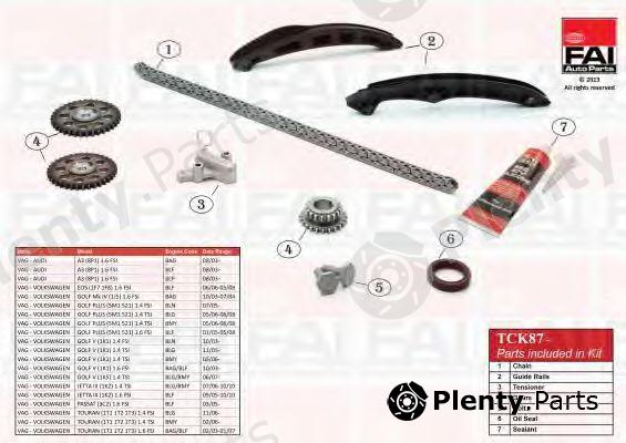  FAI AutoParts part TCK87 Timing Chain Kit