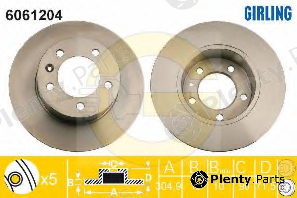  GIRLING part 6061204 Brake Disc
