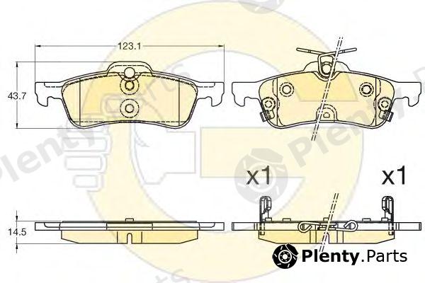  GIRLING part 6135882 Brake Pad Set, disc brake