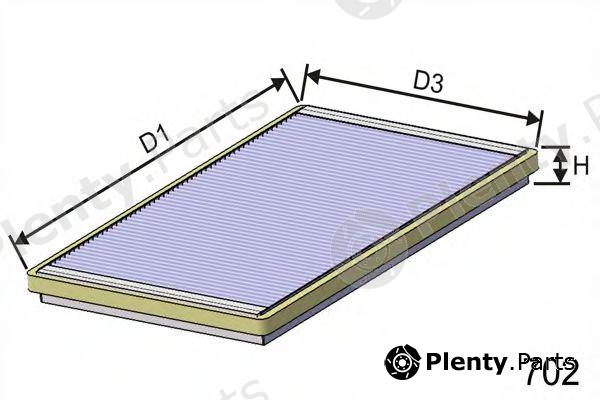  MISFAT part HB113 Filter, interior air