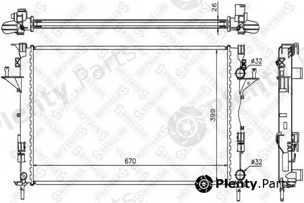  STELLOX part 10-25357-SX (1025357SX) Radiator, engine cooling