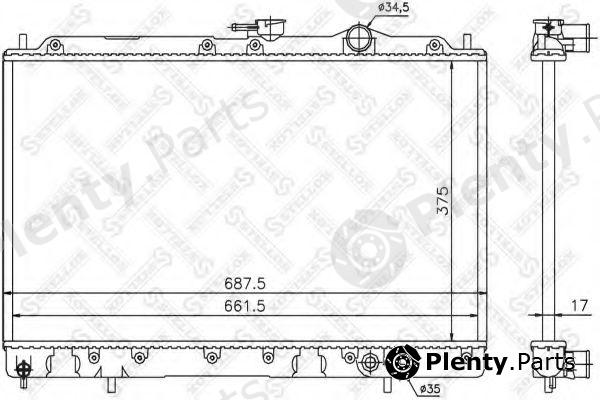  STELLOX part 10-25370-SX (1025370SX) Radiator, engine cooling