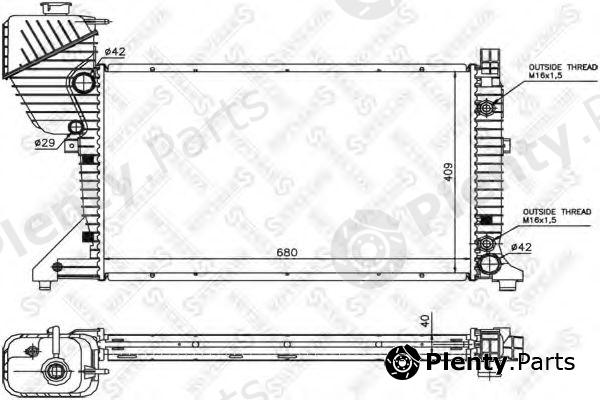  STELLOX part 10-25403-SX (1025403SX) Radiator, engine cooling
