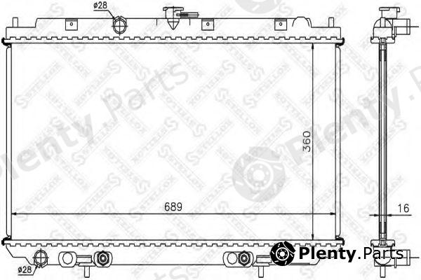  STELLOX part 10-25442-SX (1025442SX) Radiator, engine cooling