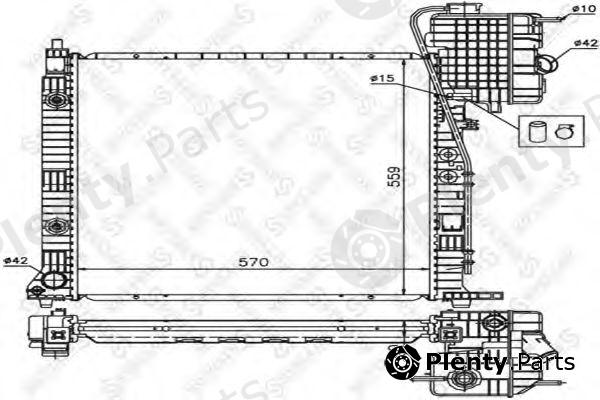  STELLOX part 10-25873-SX (1025873SX) Radiator, engine cooling