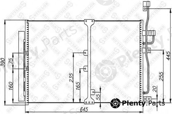  STELLOX part 10-45608-SX (1045608SX) Condenser, air conditioning