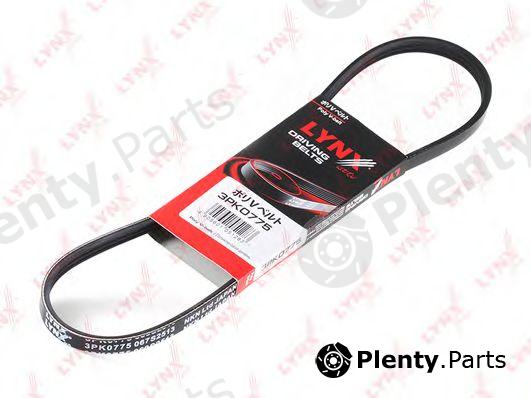  LYNXauto part 3PK0775 V-Ribbed Belts