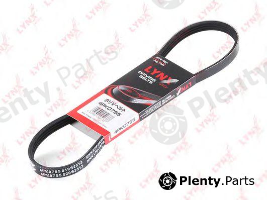  LYNXauto part 4PK0755 V-Ribbed Belts