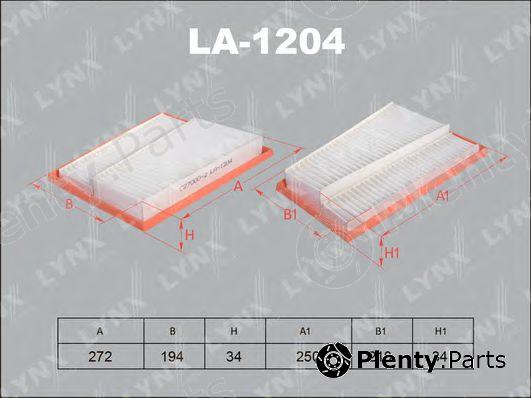  LYNXauto part LA1204 Air Filter
