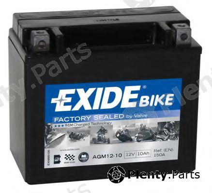  EXIDE part AGM12-10 (AGM1210) Starter Battery
