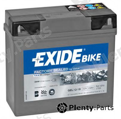 EXIDE part GEL12-19 (GEL1219) Starter Battery