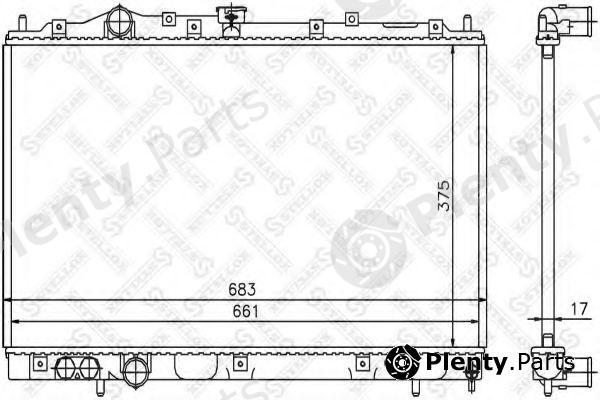  STELLOX part 10-25258-SX (1025258SX) Radiator, engine cooling