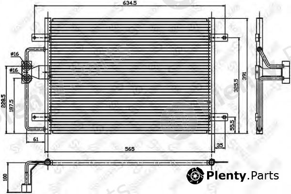  STELLOX part 10-45012-SX (1045012SX) Condenser, air conditioning