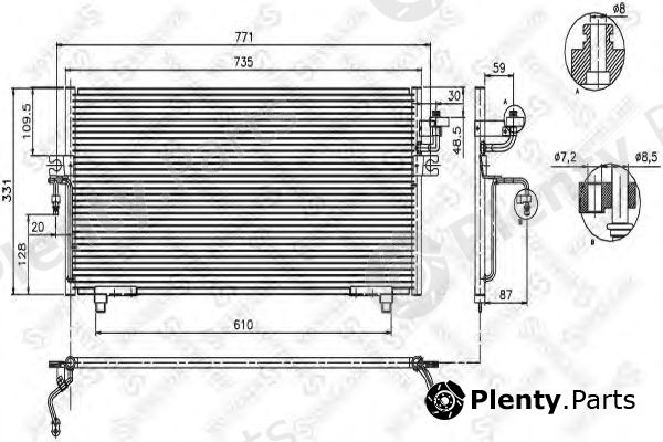 STELLOX part 10-45018-SX (1045018SX) Condenser, air conditioning