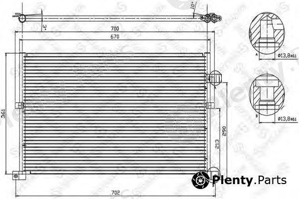  STELLOX part 10-45021-SX (1045021SX) Condenser, air conditioning