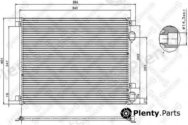  STELLOX part 10-45034-SX (1045034SX) Condenser, air conditioning