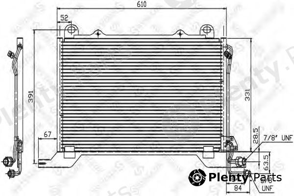  STELLOX part 10-45051-SX (1045051SX) Condenser, air conditioning
