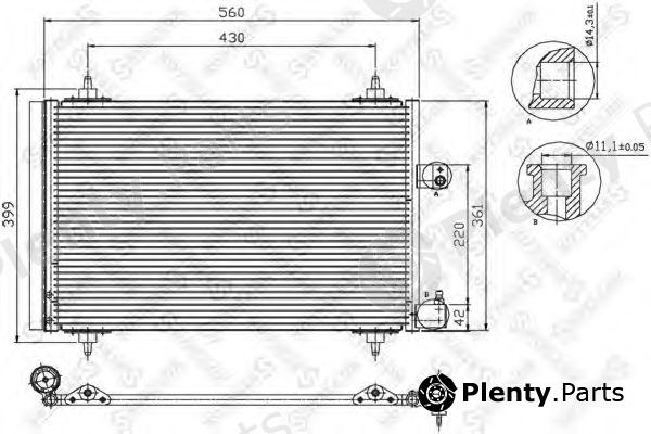  STELLOX part 10-45067-SX (1045067SX) Condenser, air conditioning